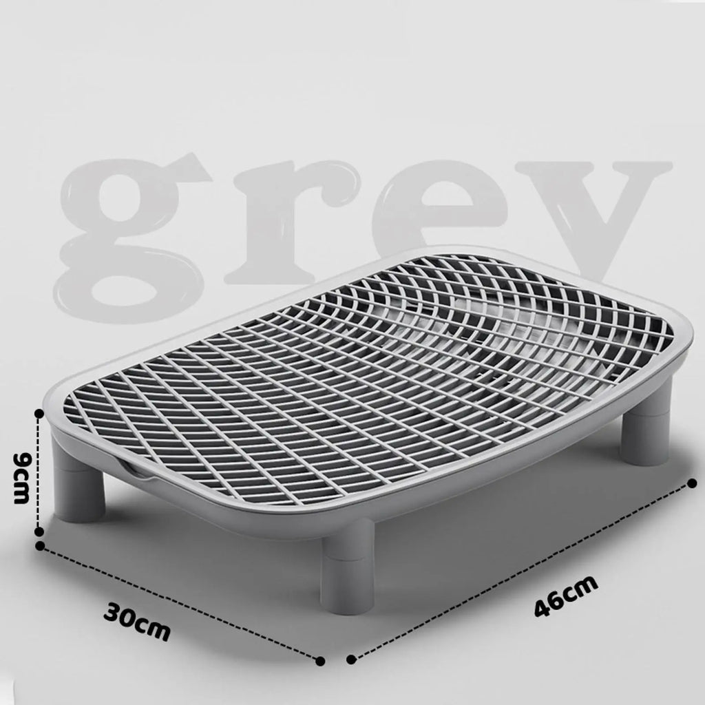 Cat Litter Box Ramp with Litter-Trapping Mesh