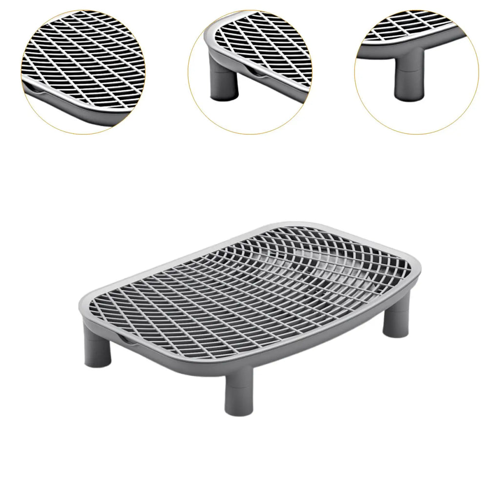 Cat Litter Box Ramp with Litter-Trapping Mesh