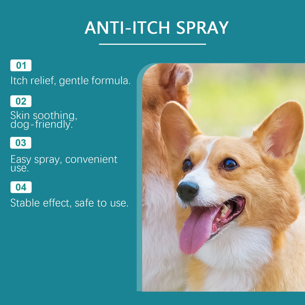 Pet Skin Care Spray for Dogs, Cats & Farm Animals – Gentle Formula, Relieves Skin Discomfort