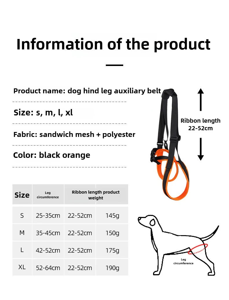 Rear Leg Support Harness for Senior Dogs