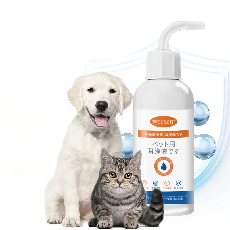 Advanced Ear Cleaner for Dogs & Cats – Kills Ear Mites & Fungus, Gentle Formula