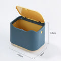 Cat Litter Waste Bin with Spring-Opening Lid