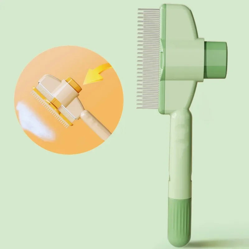 Self-Cleaning Pet Grooming Brush for Dogs & Cats