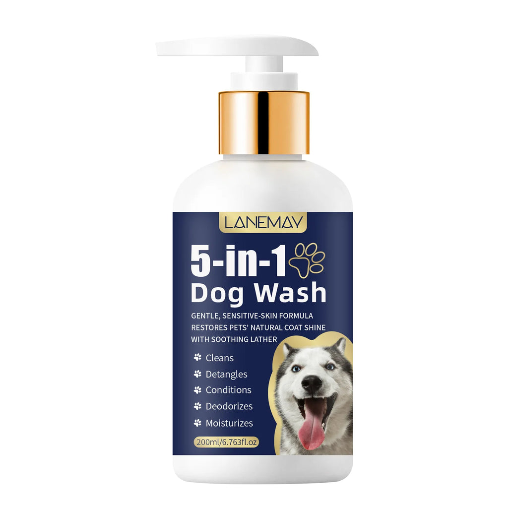 Pet Shampoo for Dogs & Cats – Skin & Coat Care, Odor Removal, 200ml