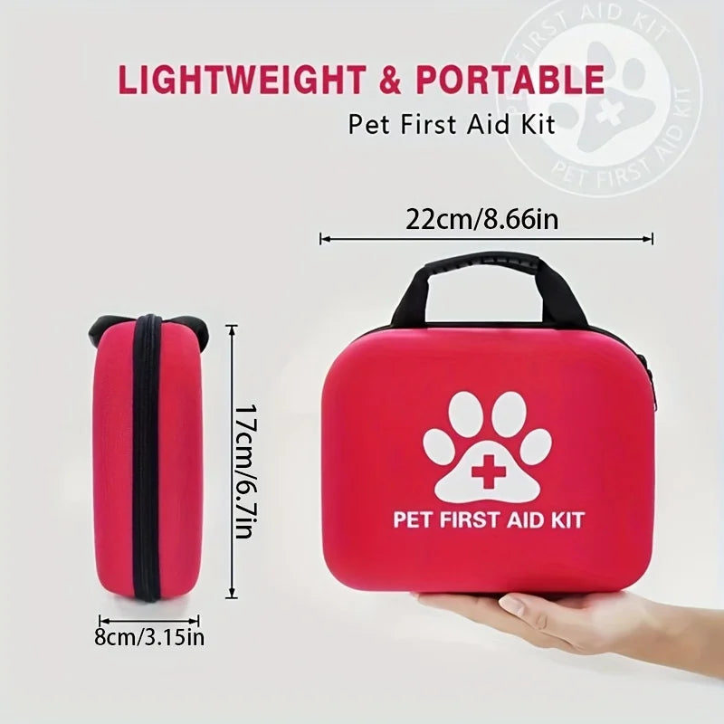 Pet First Aid Kit for All Animals – Emergency Supplies & Blanket, Hiking & Camping