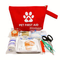 Pet First Aid Kit for Dogs & Cats | 58-Piece Travel Emergency Kit