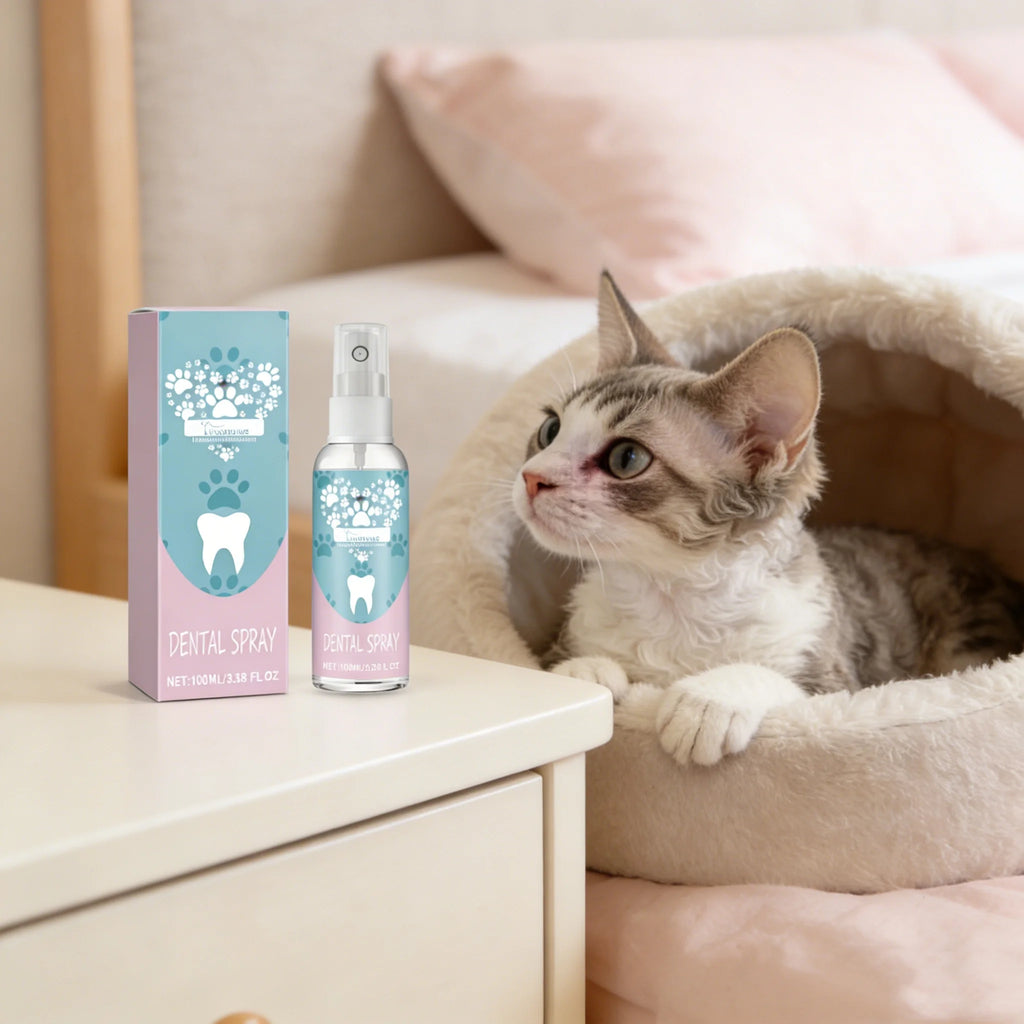 Pet Oral Care Spray for Dogs & Cats – Deep Cleaning, Fresh Breath, Teeth & Gum Care