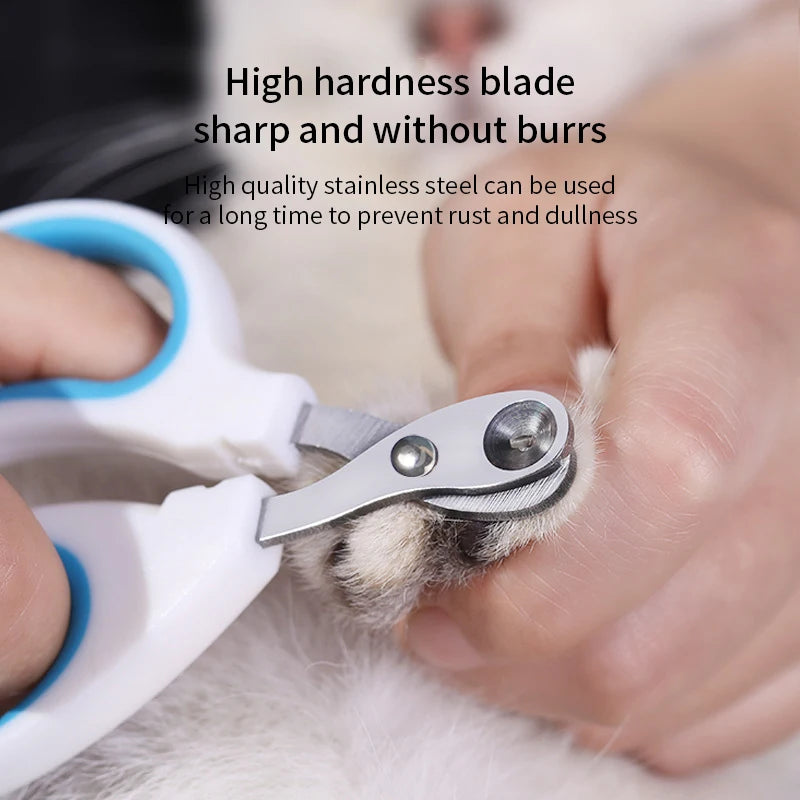 Stainless Steel Pet Nail Clippers for Cats & Small Dogs