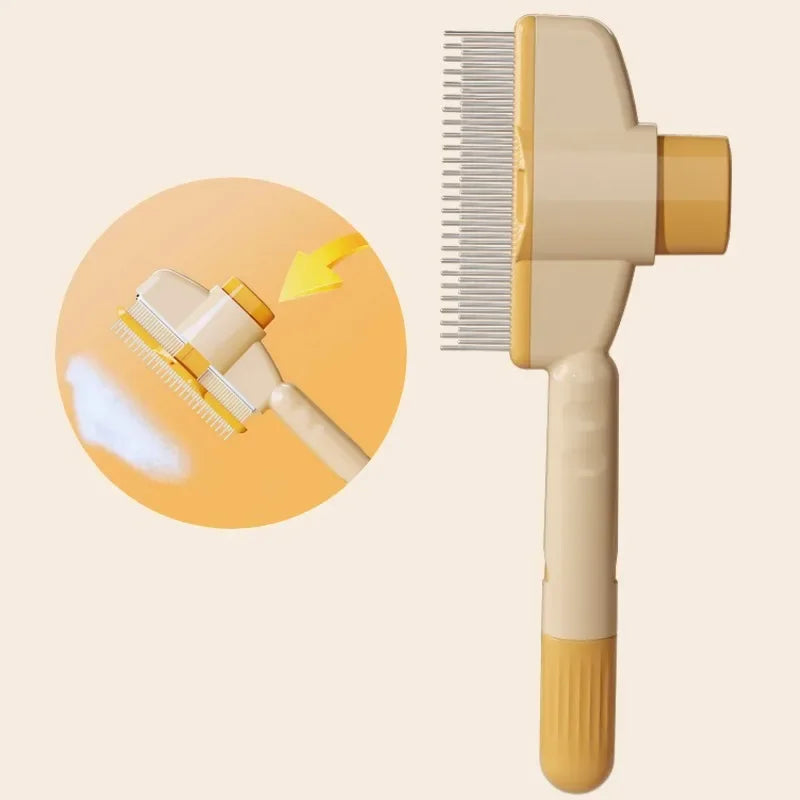 Self-Cleaning Pet Grooming Brush for Dogs & Cats