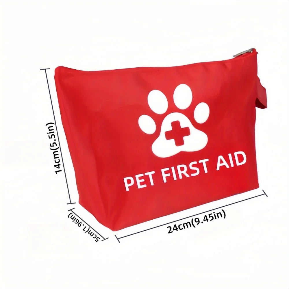 Pet First Aid Kit for Dogs & Cats | 58-Piece Travel Emergency Kit