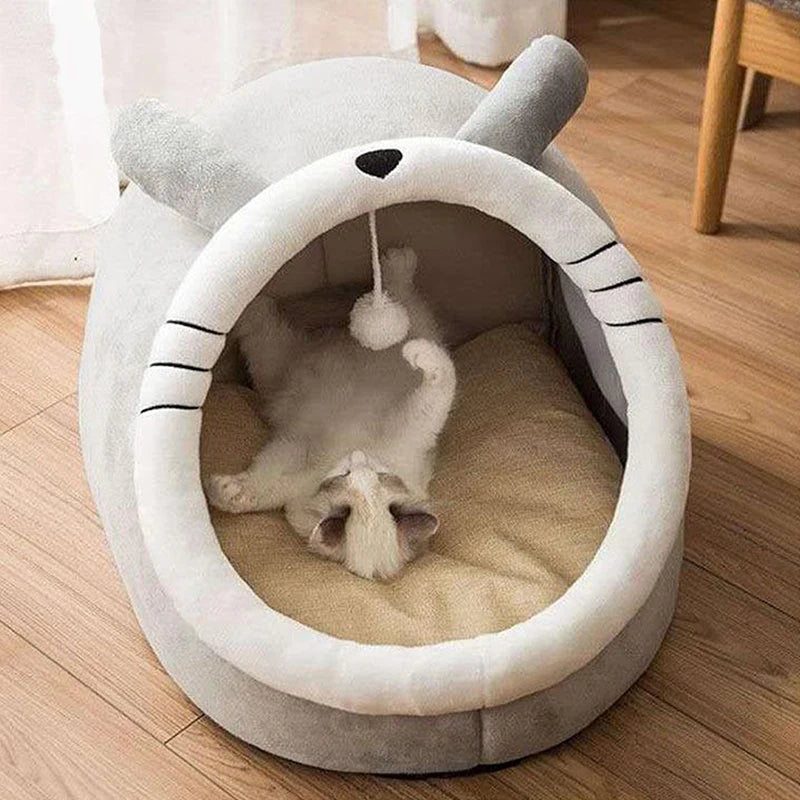 Deep Sleep Cave Bed for Cats & Small Dogs