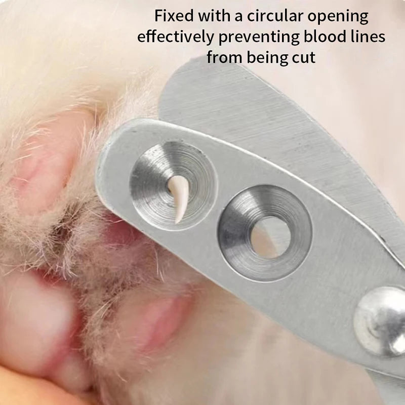 Stainless Steel Pet Nail Clippers for Cats & Small Dogs