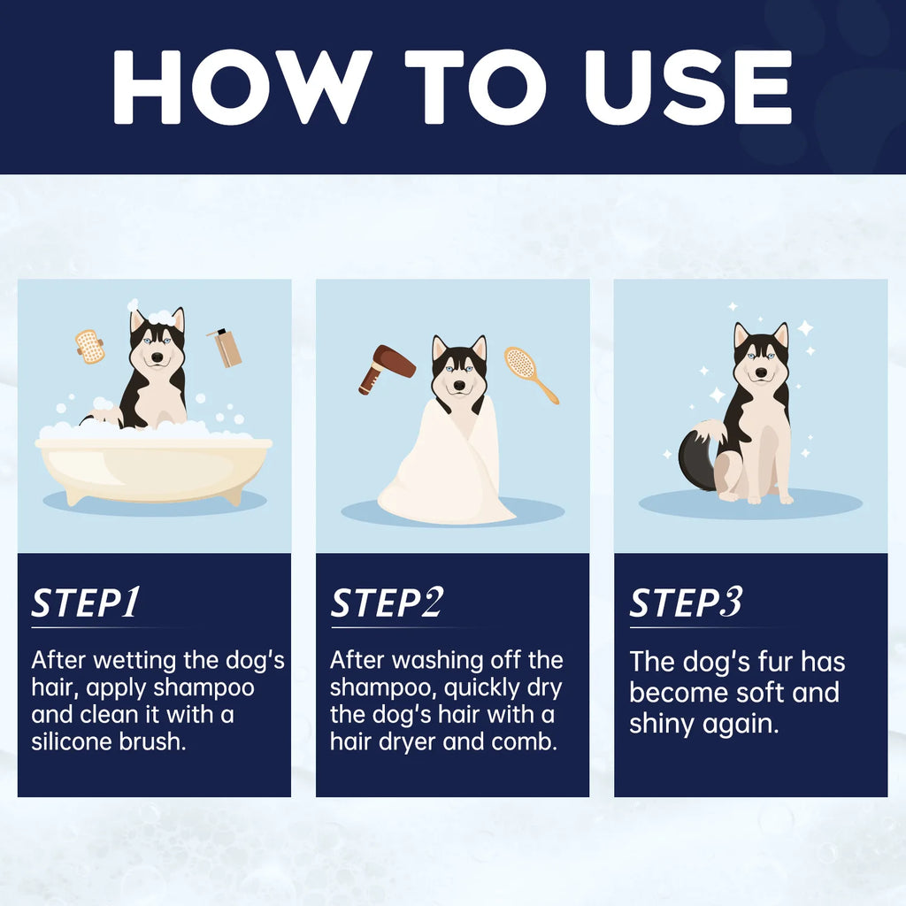 Pet Shampoo for Dogs & Cats – Skin & Coat Care, Odor Removal, 200ml