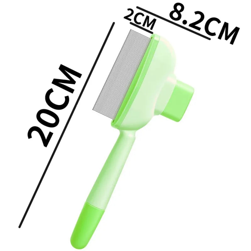 Self-Cleaning Pet Grooming Brush for Dogs & Cats – Massage Comb, One-Button Hair Remover